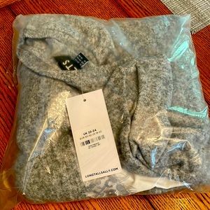 Long Tall Sally (LTS) Tall Grey Soft Touch Poplin Hem Jumper, size 18-20. New